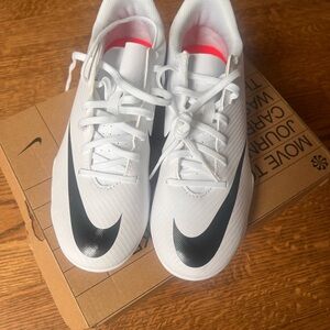 Nike White and Black Cleats